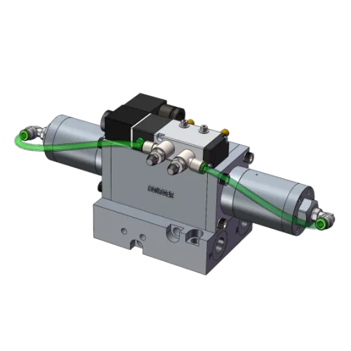 Pneumatic double-line directional control valve